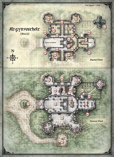 Mike Schley All Individual Maps Curse Of Strahd Argynvostholt 1 Digital Dm And Player 